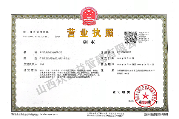 營業(yè)執(zhí)照（副本）